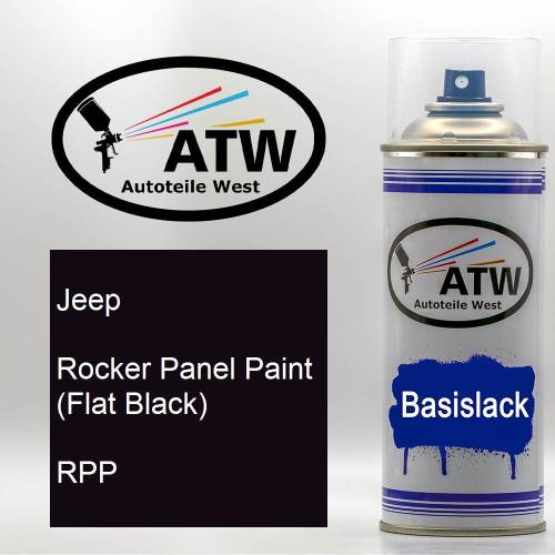 Jeep, Rocker Panel Paint (Flat Black), RPP: 400ml Sprühdose, von ATW Autoteile West.